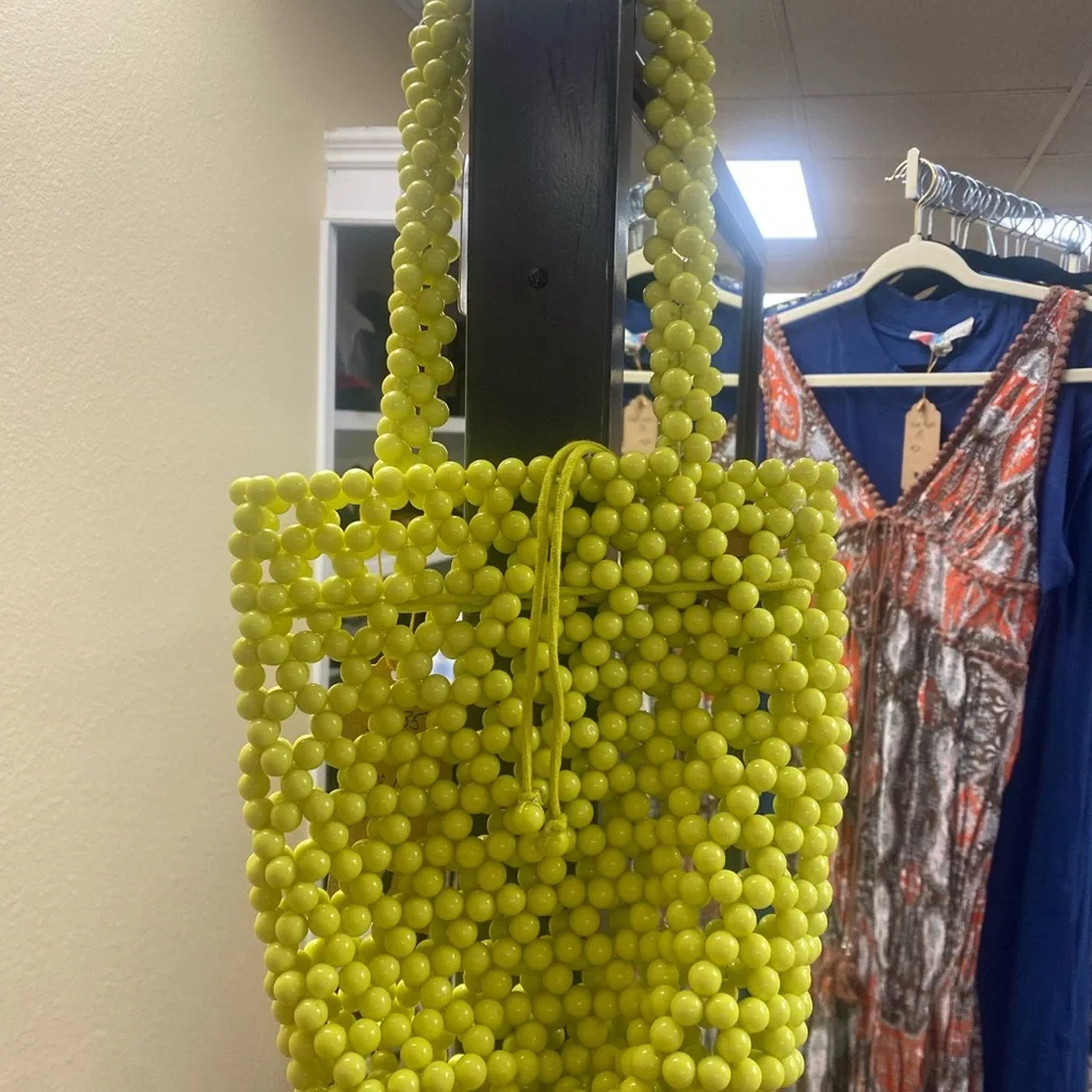 Free People Neon Beaded Bucket Bag - Picture 5 of 6